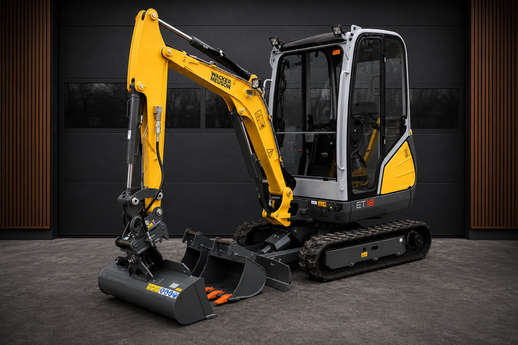 Minibagr Wacker Neuson ET18 — profil